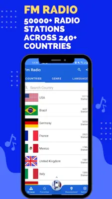 FM Radio AM, FM, Radio Tuner android App screenshot 16